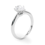 Heirloom 6 Prong Solitaire Round Diamond Engagement Ring in 10K/14K gold and platinum with certified lab-grown or natural diamonds