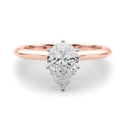 Heirloom 6 Prong Solitaire Round Diamond Engagement Ring in 10K/14K gold and platinum with certified lab-grown or natural diamonds