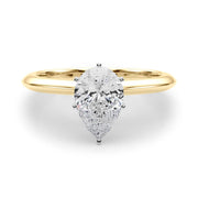 Heirloom 6 Prong Solitaire Round Diamond Engagement Ring in 10K/14K gold and platinum with certified lab-grown or natural diamonds