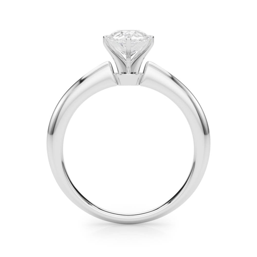 Heirloom 6 Prong Solitaire Round Diamond Engagement Ring in 10K/14K gold and platinum with certified lab-grown or natural diamonds