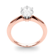 Heirloom 6 Prong Solitaire Round Diamond Engagement Ring in 10K/14K gold and platinum with certified lab-grown or natural diamonds
