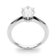 Heirloom 6 Prong Solitaire Round Diamond Engagement Ring in 10K/14K gold and platinum with certified lab-grown or natural diamonds
