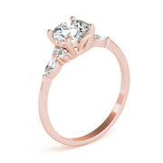 Luxury Sparkling Three-Stone Diamond Engagement Ring in 10K/14K gold and platinum with certified lab-grown or natural diamonds