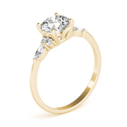 Luxury Sparkling Three-Stone Diamond Engagement Ring in 10K/14K gold and platinum with certified lab-grown or natural diamonds