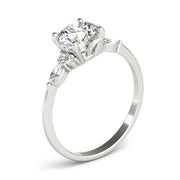 Luxury Sparkling Three-Stone Diamond Engagement Ring in 10K/14K gold and platinum with certified lab-grown or natural diamonds