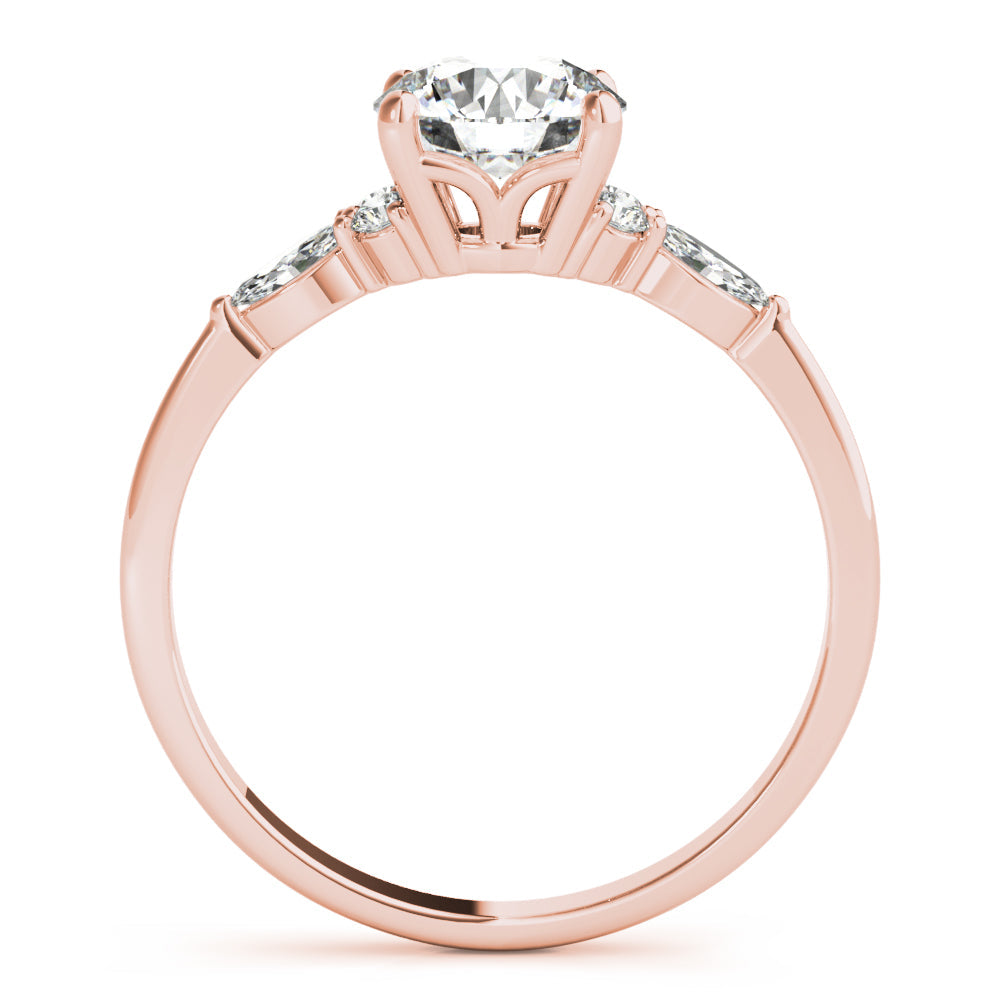 Luxury Sparkling Three-Stone Diamond Engagement Ring in 10K/14K gold and platinum with certified lab-grown or natural diamonds