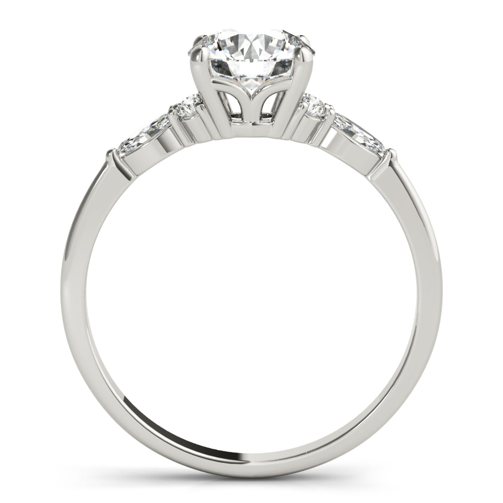 Luxury Sparkling Three-Stone Diamond Engagement Ring in 10K/14K gold and platinum with certified lab-grown or natural diamonds