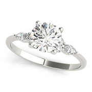 Luxury Sparkling Three-Stone Diamond Engagement Ring in 10K/14K gold and platinum with certified lab-grown or natural diamonds
