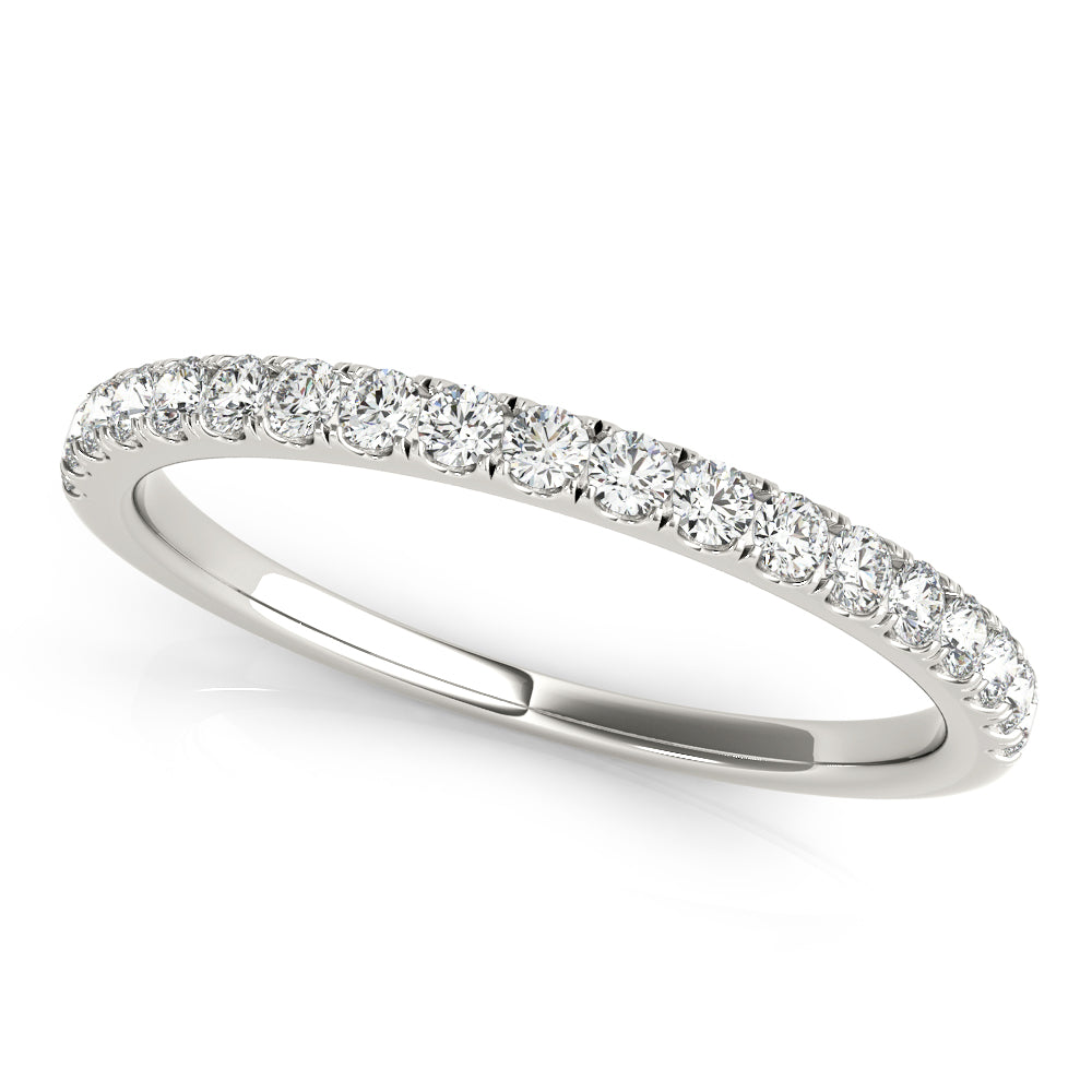 Split Prong Half Eternity Ring in 10K/14K gold and platinum with certified lab-grown or natural diamonds