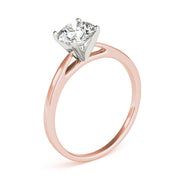 Resplendent Cathedral Mounting Round Diamond Engagement Ring in 10K/14K gold and platinum with certified lab-grown or natural diamonds