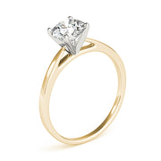 Resplendent Cathedral Mounting Round Diamond Engagement Ring in 10K/14K gold and platinum with certified lab-grown or natural diamonds