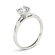 Resplendent Cathedral Mounting Round Diamond Engagement Ring in 10K/14K gold and platinum with certified lab-grown or natural diamonds