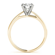 Resplendent Cathedral Mounting Round Diamond Engagement Ring in 10K/14K gold and platinum with certified lab-grown or natural diamonds