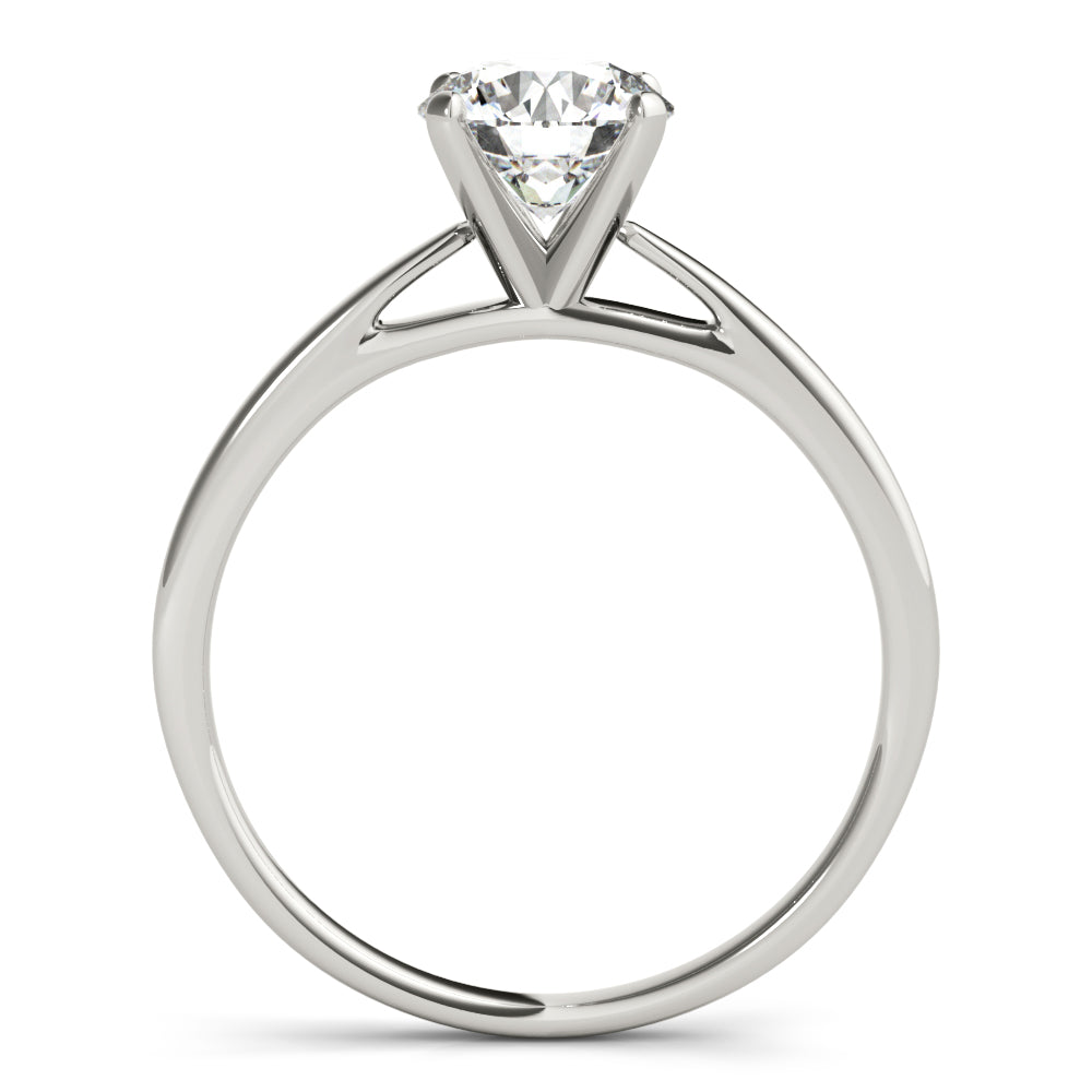 Resplendent Cathedral Mounting Round Diamond Engagement Ring in 10K/14K gold and platinum with certified lab-grown or natural diamonds