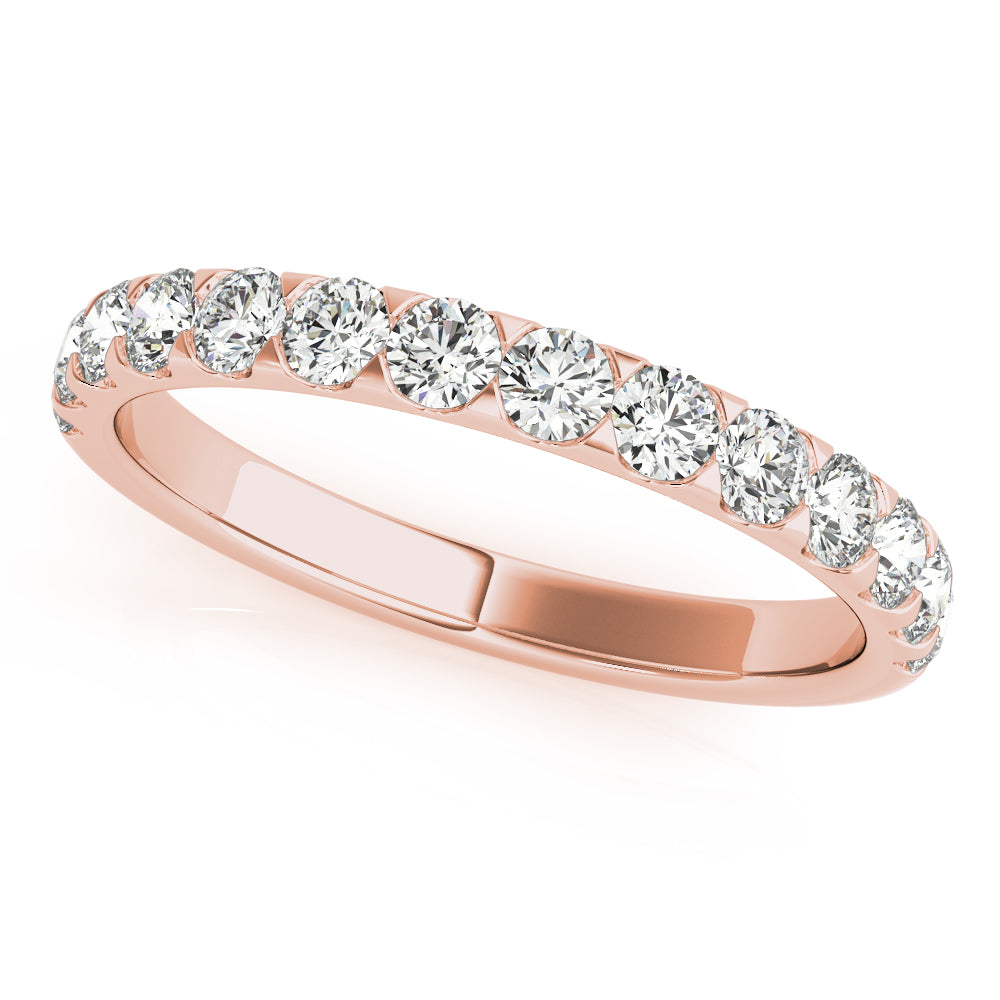 Diamond Half Eternity Ring in Gold & Platinum