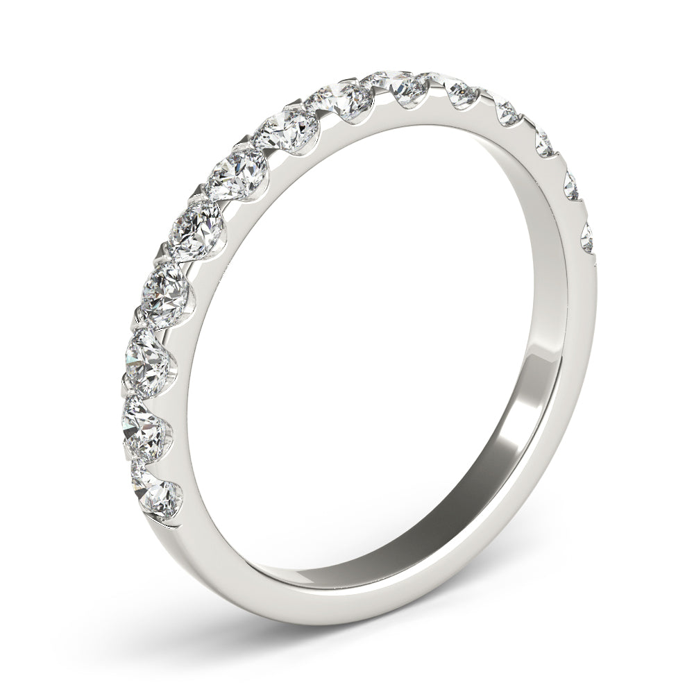 Diamond Half Eternity Ring in Gold & Platinum