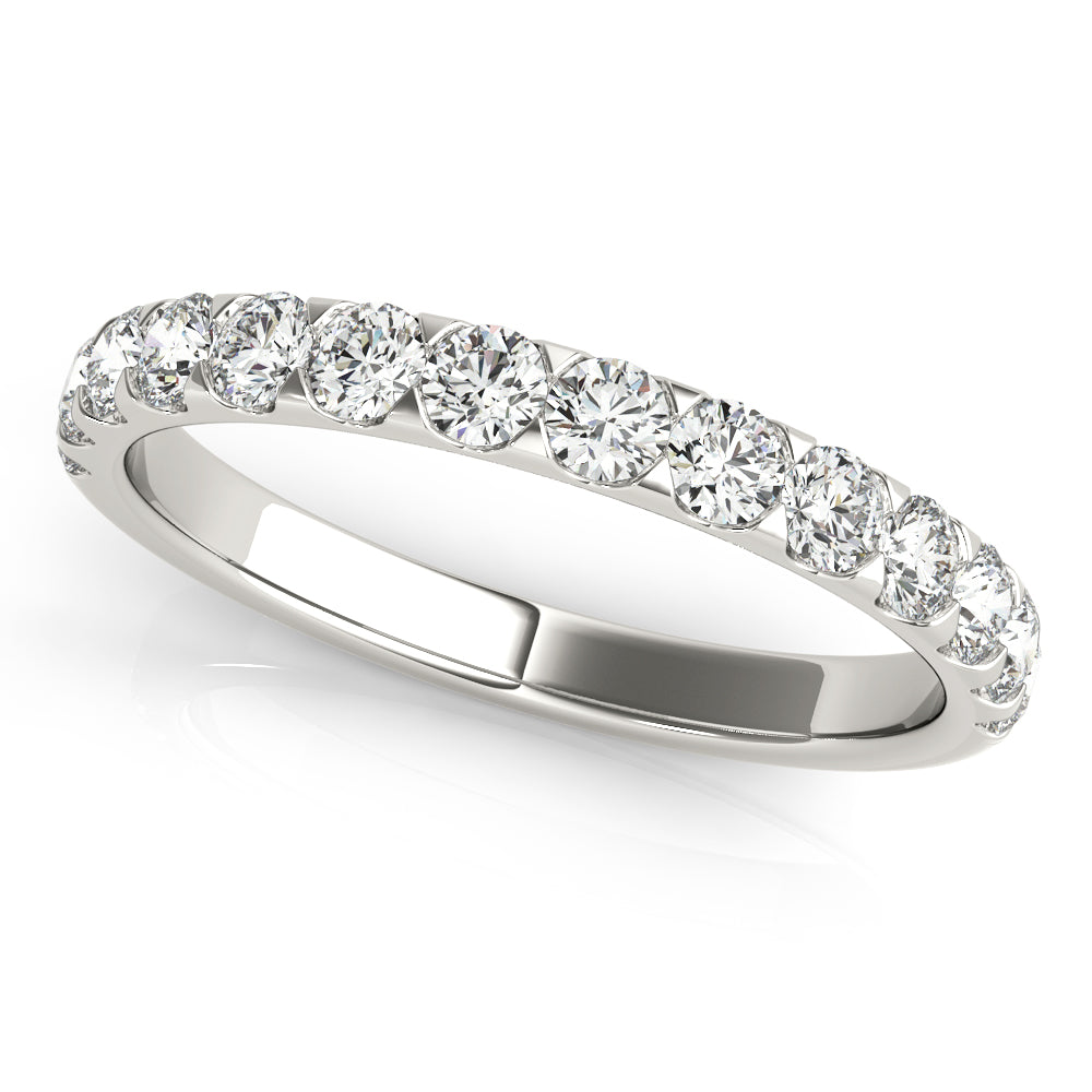 Diamond Half Eternity Ring in Gold & Platinum