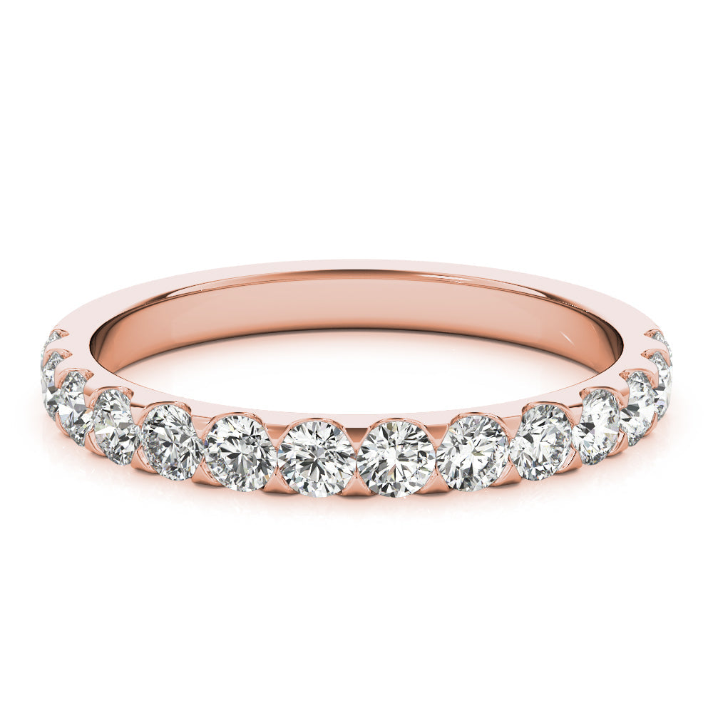 Diamond Half Eternity Ring in Gold & Platinum
