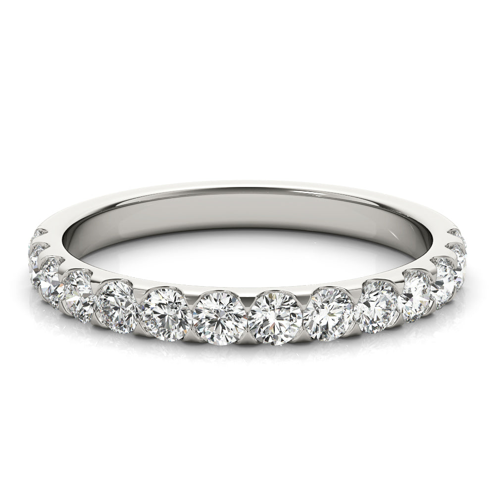 Diamond Half Eternity Ring in Gold & Platinum