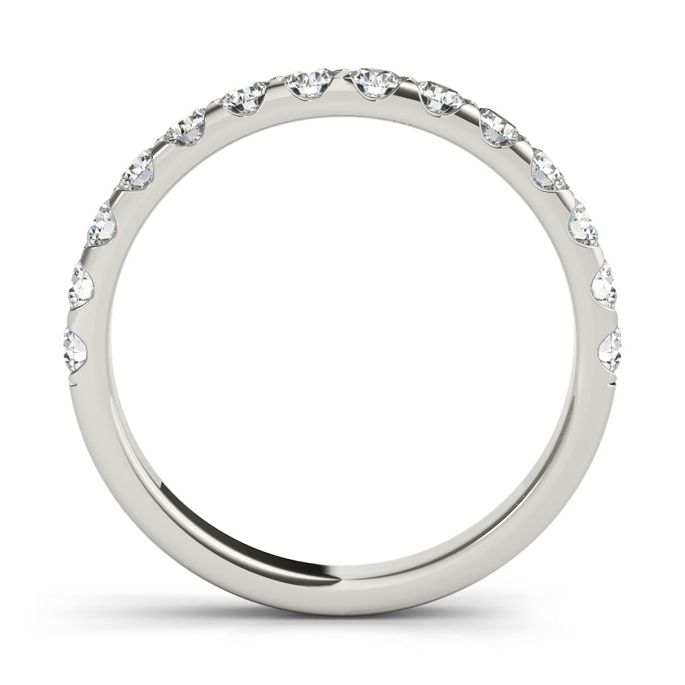 Diamond Half Eternity Ring in Gold & Platinum