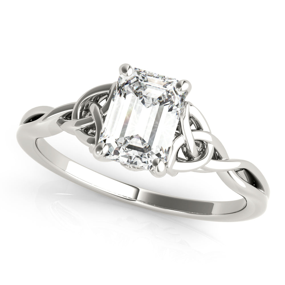 Eternal Cut Color Solitaire Emerald Diamond Engagement Ring â€” 10K/14K Gold & Platinum