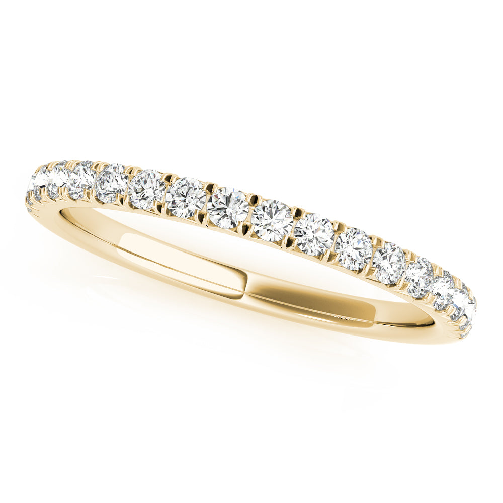 Diamond Half Eternity Ring in 10K/14K gold and platinum with certified lab-grown or natural diamonds