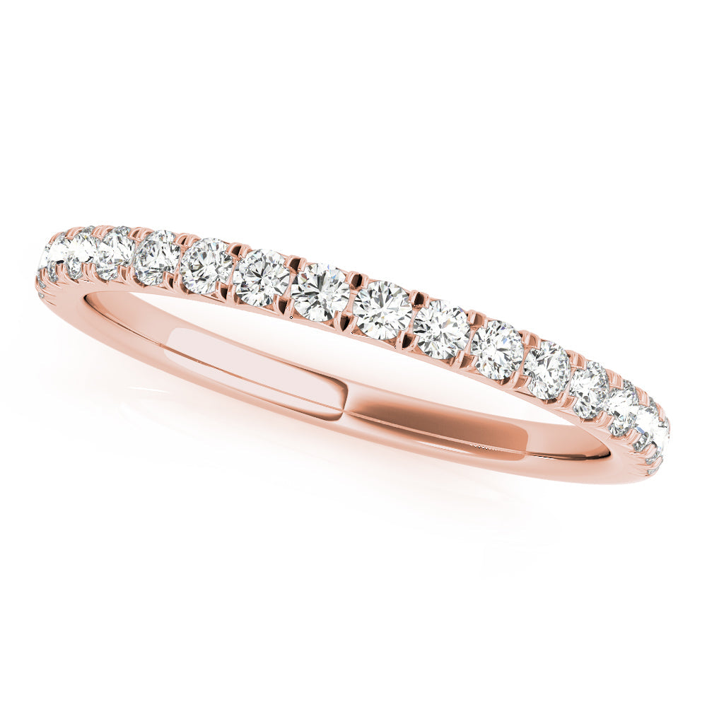 Diamond Half Eternity Ring in Gold & Platinum