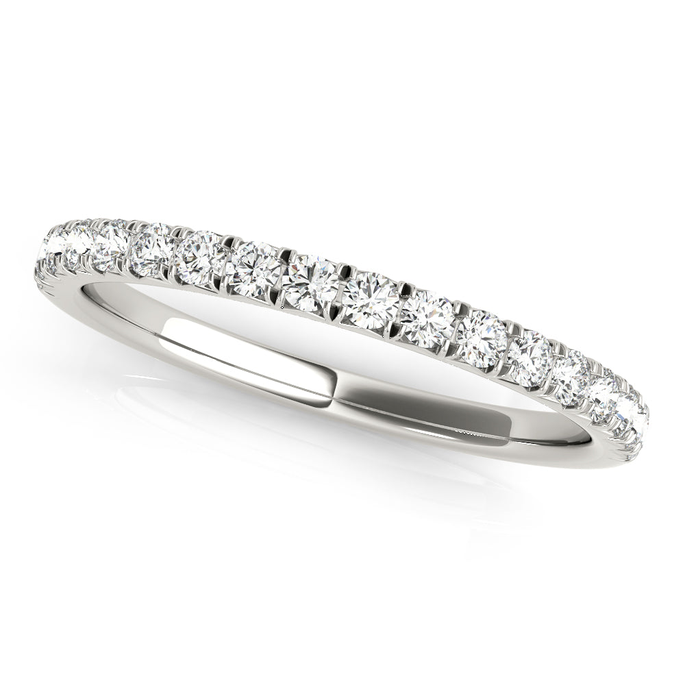 Diamond Half Eternity Ring in Gold & Platinum