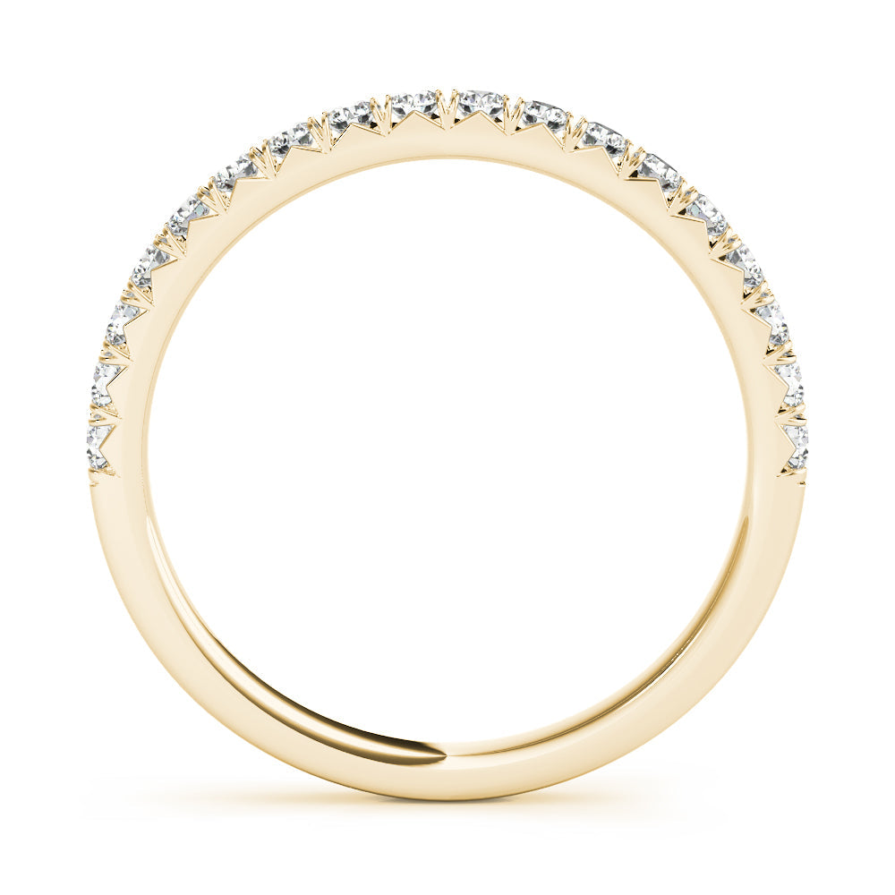 Diamond Half Eternity Ring in Gold & Platinum
