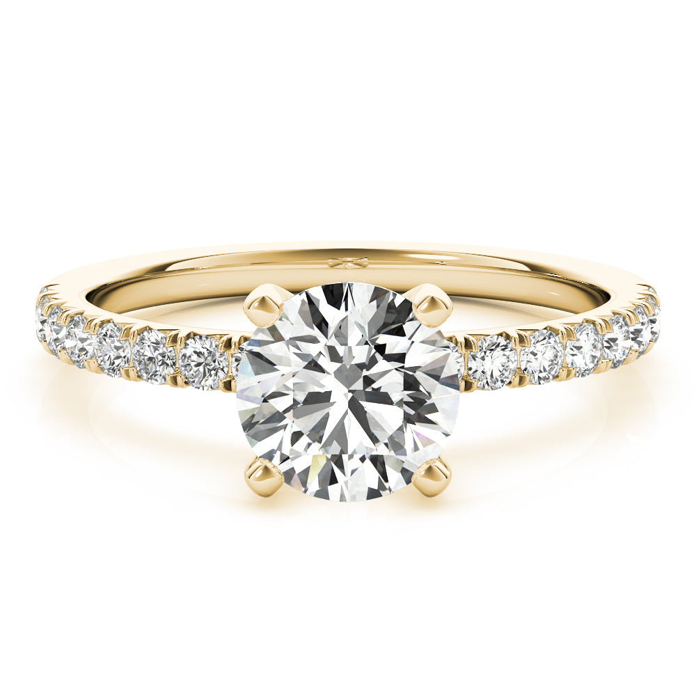 Diamond Half Eternity Ring in Gold & Platinum