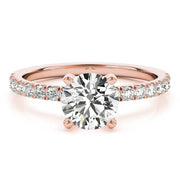 Diamond Half Eternity Ring in Gold & Platinum