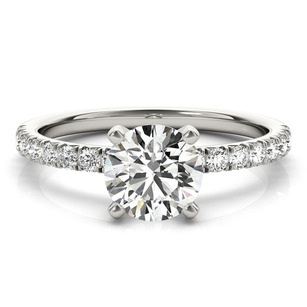Diamond Half Eternity Ring in Gold & Platinum