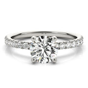 Diamond Half Eternity Ring in Gold & Platinum