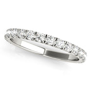 French Cut Half Eternity Ring in Gold & Platinum