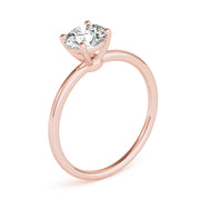 Timeless Solitaire Round Diamond Engagement Ring in 10K/14K gold and platinum with certified lab-grown or natural diamonds