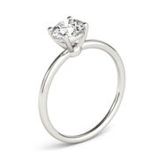 Timeless Solitaire Round Diamond Engagement Ring in 10K/14K gold and platinum with certified lab-grown or natural diamonds