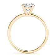 Timeless Solitaire Round Diamond Engagement Ring in 10K/14K gold and platinum with certified lab-grown or natural diamonds