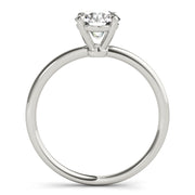 Timeless Solitaire Round Diamond Engagement Ring in 10K/14K gold and platinum with certified lab-grown or natural diamonds