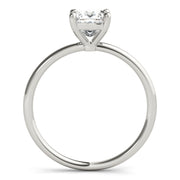 Elegant Solitaire Cut Princess Diamond Engagement Ring in 10K/14K gold and platinum with certified lab-grown or natural diamonds