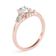 Vintage-Inspired Fashion Rings Shape Oval Diamond Engagement Ring in 10K/14K gold and platinum with certified lab-grown or natural diamonds
