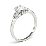 Vintage-Inspired Fashion Rings Shape Oval Diamond Engagement Ring in 10K/14K gold and platinum with certified lab-grown or natural diamonds