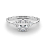Vintage-Inspired Fashion Rings Shape Oval Diamond Engagement Ring in 10K/14K gold and platinum with certified lab-grown or natural diamonds