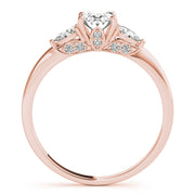Vintage-Inspired Fashion Rings Shape Oval Diamond Engagement Ring in 10K/14K gold and platinum with certified lab-grown or natural diamonds