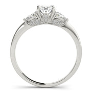Vintage-Inspired Fashion Rings Shape Oval Diamond Engagement Ring in 10K/14K gold and platinum with certified lab-grown or natural diamonds