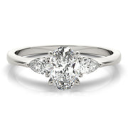 Vintage-Inspired Fashion Rings Shape Oval Diamond Engagement Ring in 10K/14K gold and platinum with certified lab-grown or natural diamonds