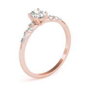 Regal Fashion Rings Oval Diamond Engagement Ring in 10K/14K gold and platinum with certified lab-grown or natural diamonds