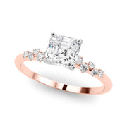 Regal Fashion Rings Oval Diamond Engagement Ring in 10K/14K gold and platinum with certified lab-grown or natural diamonds