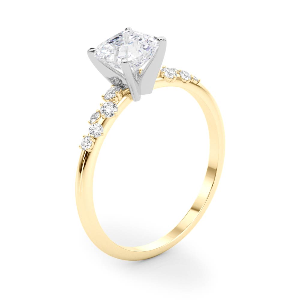 Regal Fashion Rings Oval Diamond Engagement Ring in 10K/14K gold and platinum with certified lab-grown or natural diamonds