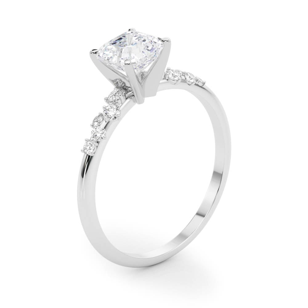Regal Fashion Rings Oval Diamond Engagement Ring in 10K/14K gold and platinum with certified lab-grown or natural diamonds
