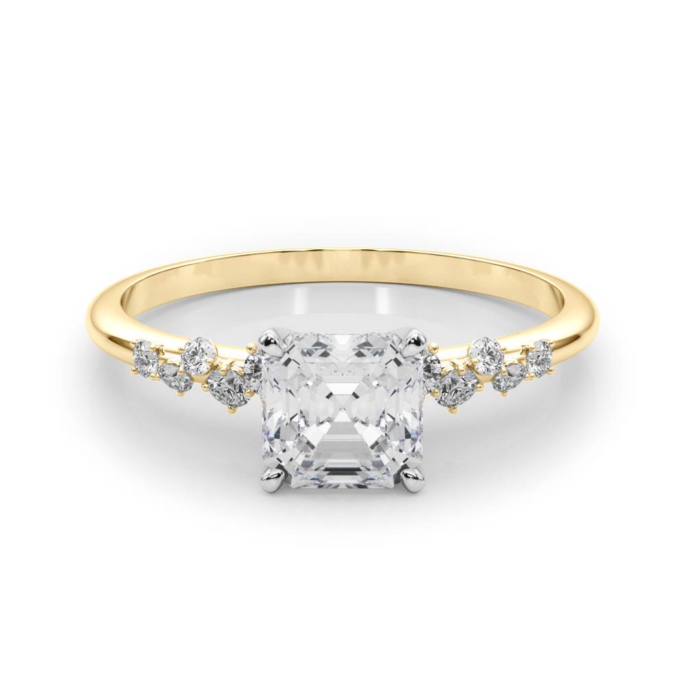 Regal Fashion Rings Oval Diamond Engagement Ring in 10K/14K gold and platinum with certified lab-grown or natural diamonds
